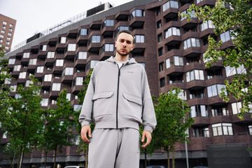 Зип Худи (ZIP HOODIE "DNA") Серый