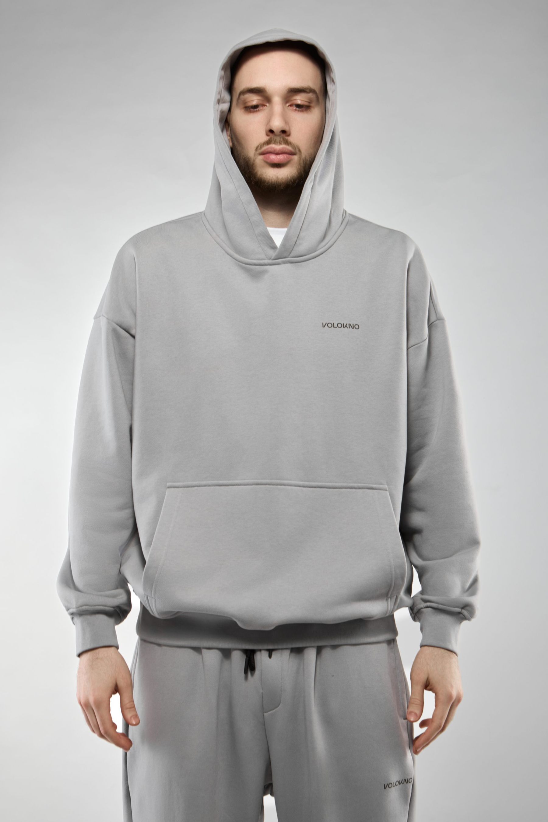 Худи Оверсайз  (HOODIE OVERSIZE "ROBOT") Серый