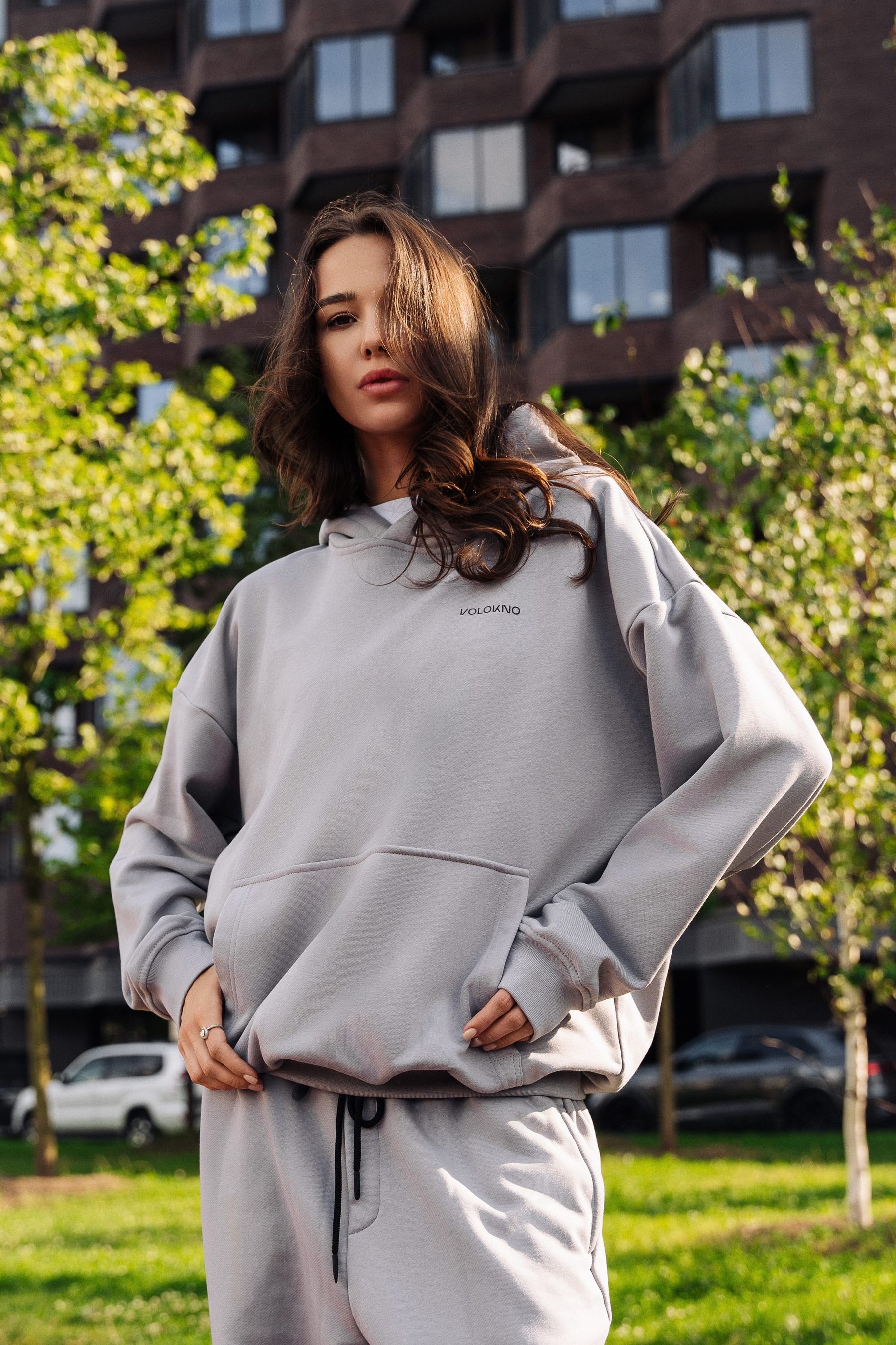 Худи Оверсайз  (HOODIE OVERSIZE "ROBOT") Серый