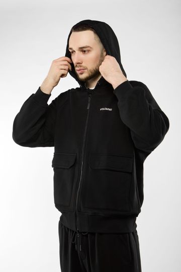 Зип Худи (ZIP HOODIE "DNA") Черный