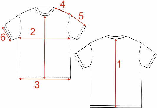 Таблица размеров Футболка оверсайз (T-SHIRT "DNA") Белый