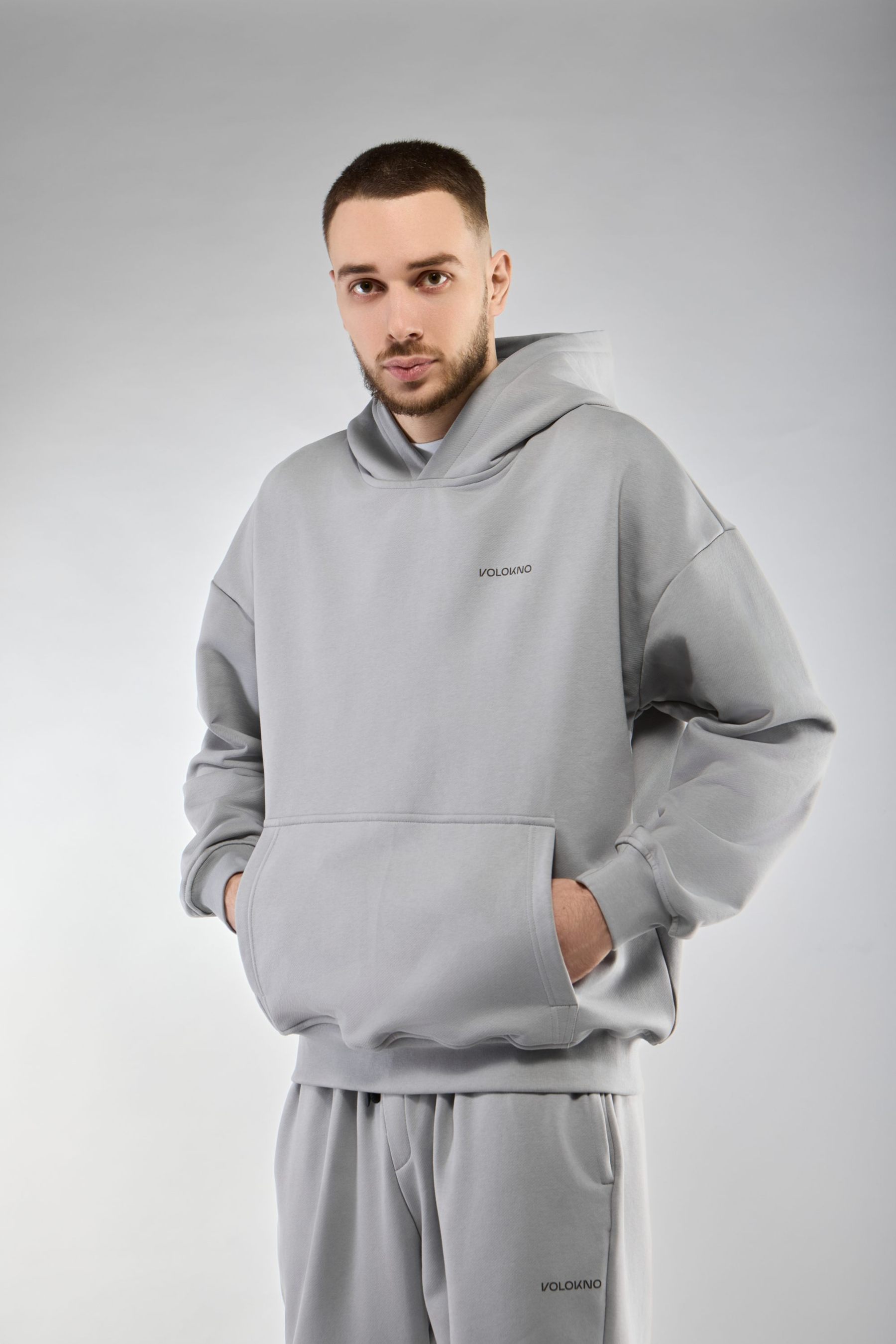 Худи Оверсайз  (HOODIE OVERSIZE "ROBOT") Серый