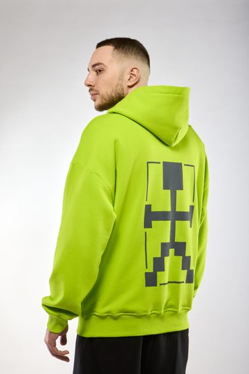 Худи Оверсайз  (HOODIE OVERSIZE "ROBOT") Лайм