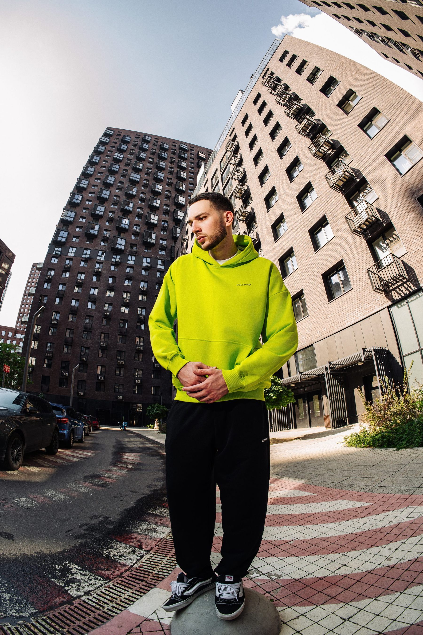 Худи Оверсайз  (HOODIE OVERSIZE "ROBOT") Лайм