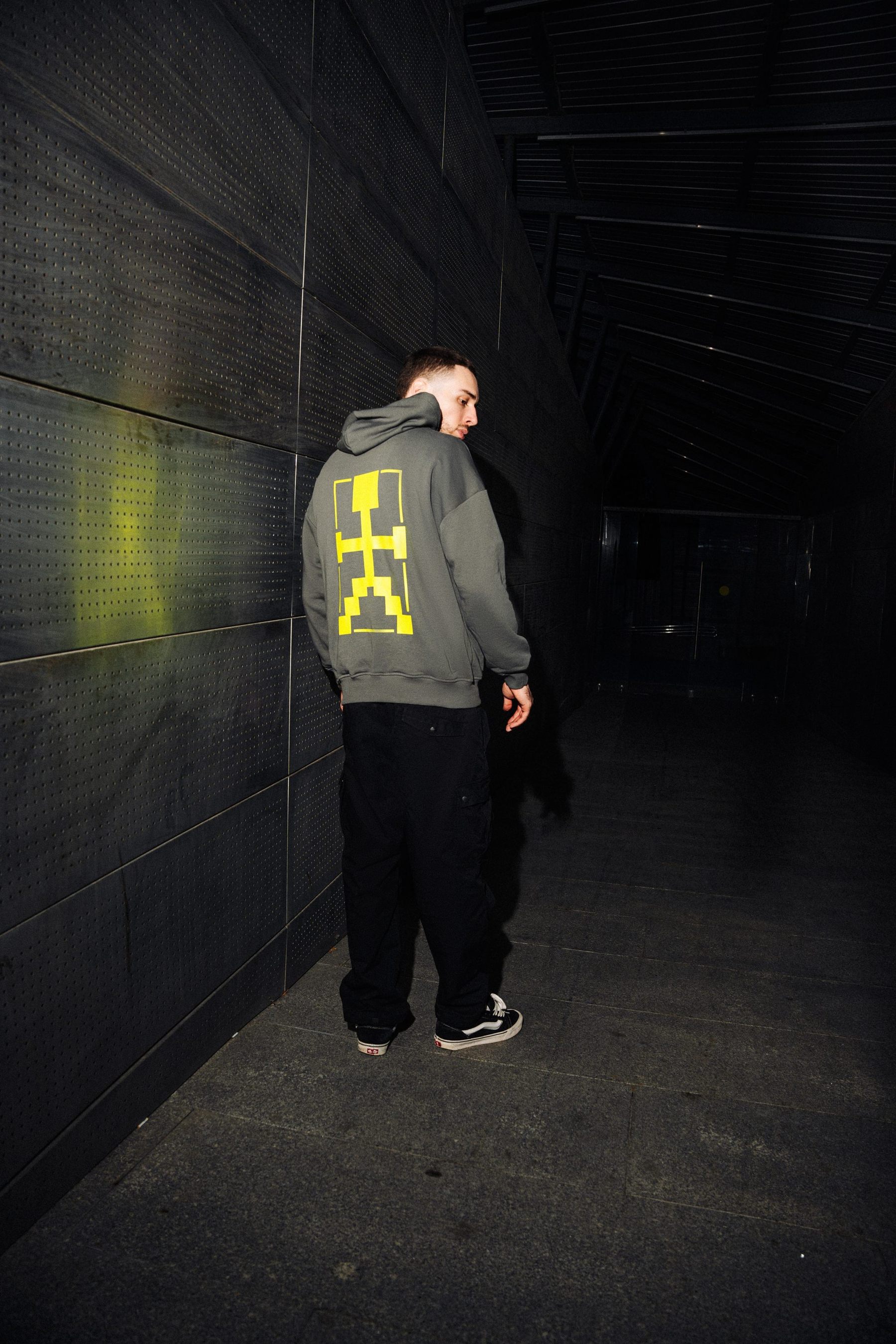 Худи Оверсайз  (HOODIE OVERSIZE "ROBOT") Темно-серый