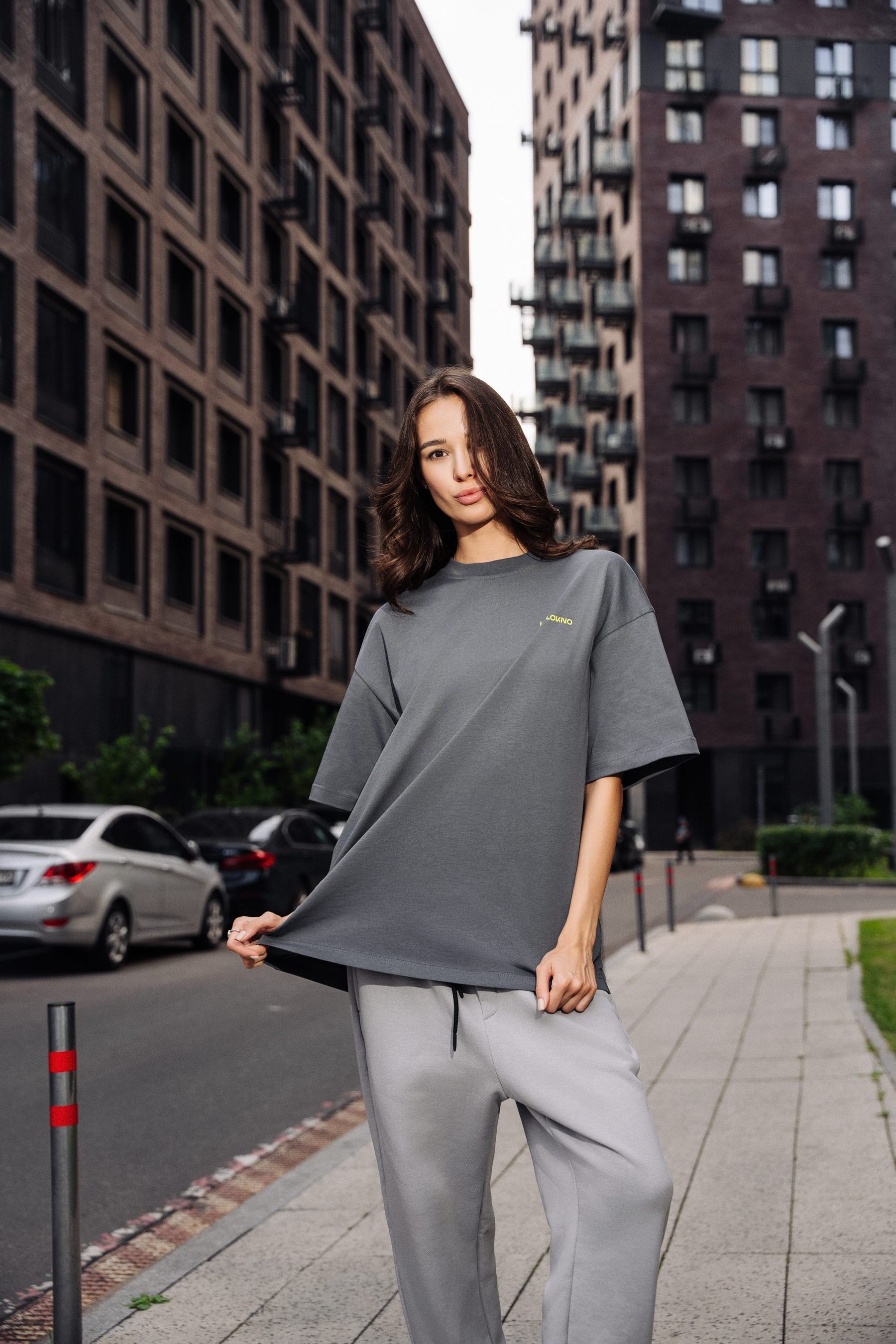Футболка оверсайз (T-SHIRT "DNA") Темно-серый