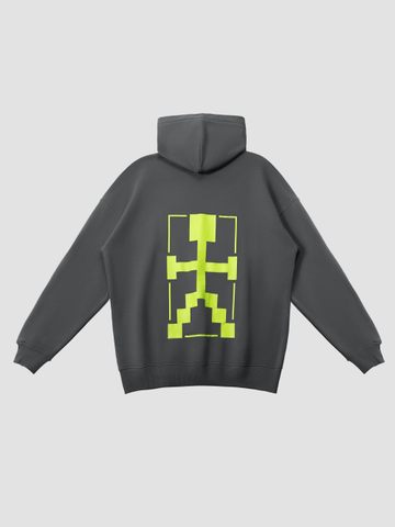 Худи Оверсайз  (HOODIE OVERSIZE "ROBOT") Темно-серый
