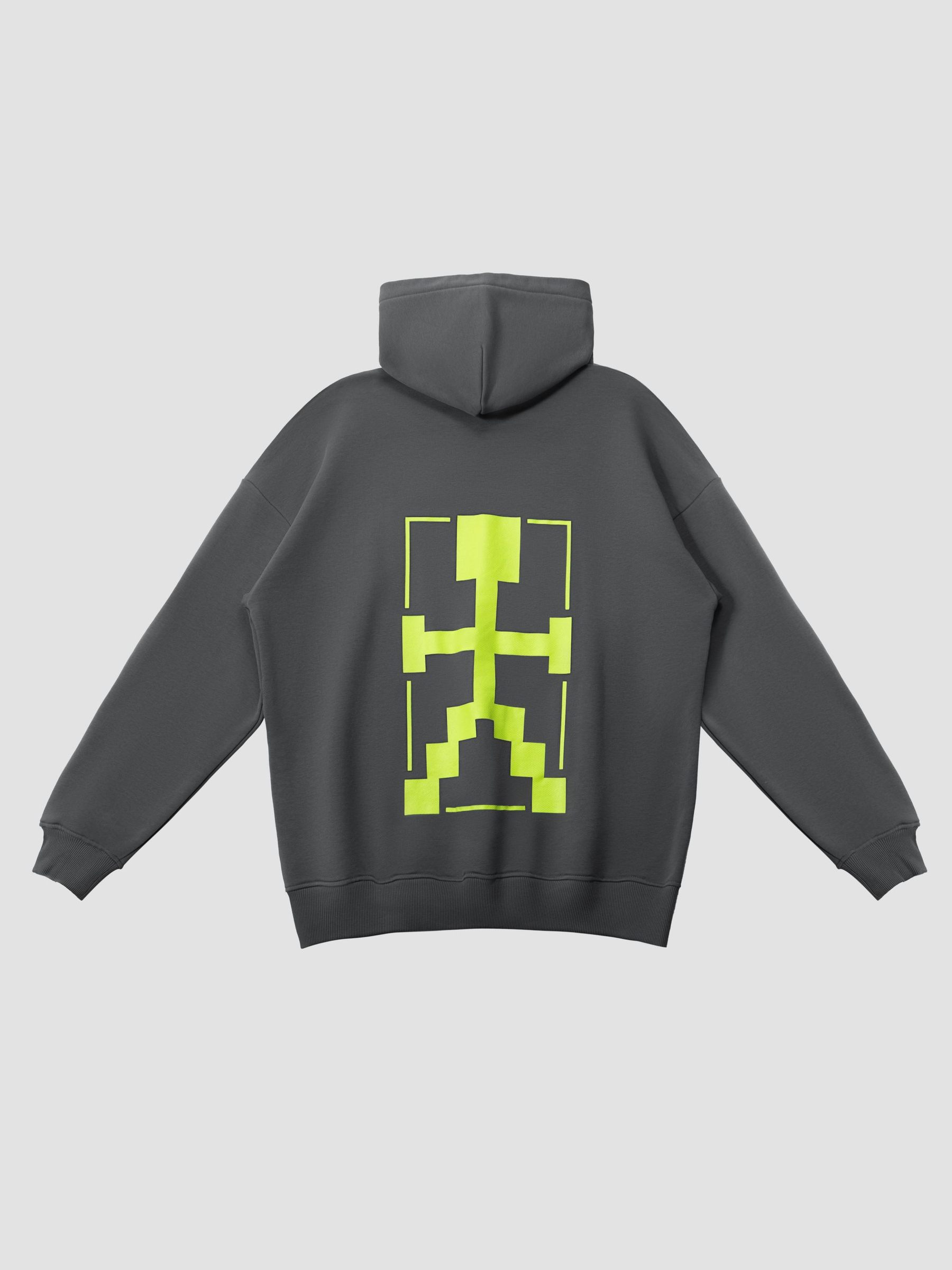 Худи Оверсайз  (HOODIE OVERSIZE "ROBOT") Темно-серый